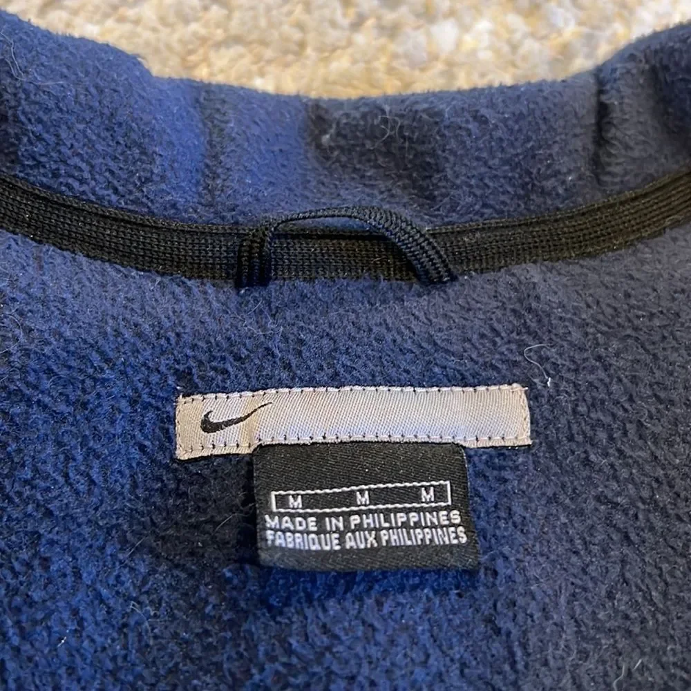 VTG‎ Nike Fleece Lined Windbreaker Navy size Medium in EUC